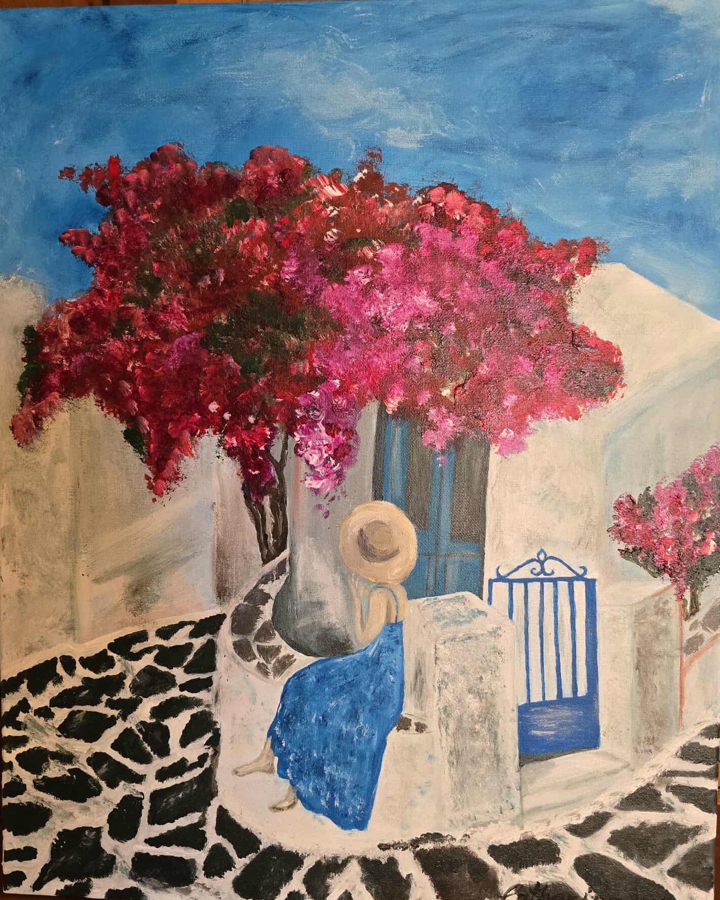 Sitting in Greece